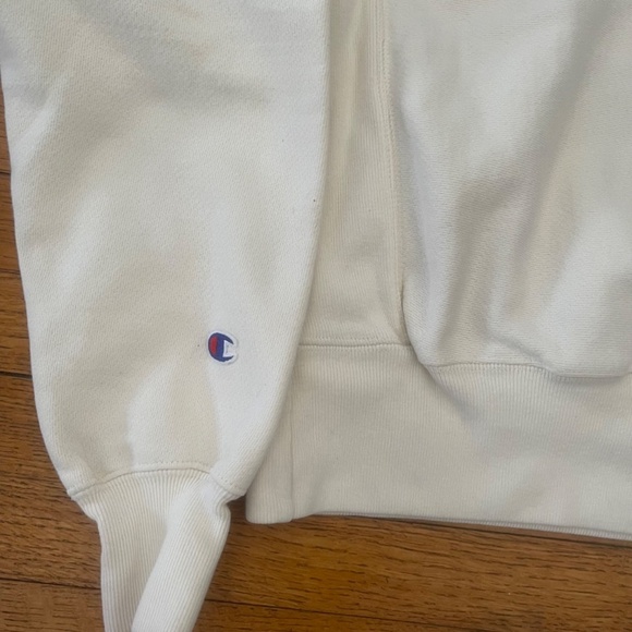 Champion Reverse Weave White Crewneck Sweatshirt Mens/Unisex Size XS - Picture 9 of 9